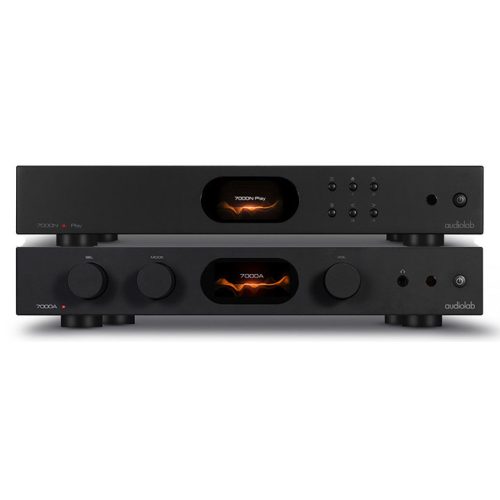 Audiolab 7000A + 7000N Play sztereó szett - fekete